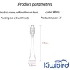 Kiwibird Sonic Electric Toothbrush Head Whitening Diamond DuPont Shaped Hole Color Changing Smart Brush Head Universal Replacement