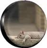 Squirrel Just Laying Print Spare Tire Cover Waterproof Universal Wheel Cover Dust-Proof Tire Wheel Protector 14" 15" 16" 17"