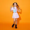 Vêtements hip hop pour enfants à paillettes à paillettes à paille