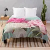 Coperte 3 peonies lancia tessuto in flanella divano decorativo grazioso plaid