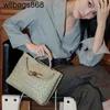 Bola e Bolsa Bottegvenetas Crossbody 2024 Summer Sumpskin Braided Brass Metal Nó de um ombro Bola feminina