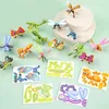 Favor de festas 20pcs/bolsa 3d Animais Puzzle Puzzle Brinquedos educacionais para crianças Guest de brinde para presente Recompensas de Goodie