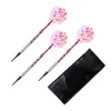 Pink Flower Soft Tip Professional Bag Darts Darts Safety Sport Game Darts With Gift Best Indoor Movement Systemic Leather S5N0