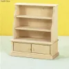 1:12 Dollhouse Miniatuur Handgemaakte HOUTMADE HOUTEN BOEKKAST LOCKER opslagkast plank rek meubels model studie woonkamer scene decor