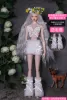 Ensemble de vêtements en peluche + couvercle de pied / Butfly Top + jupe + bretelles / Tenue de vêtements de 30 cm pour 1/6 Xinyi Fr St Barbie Doll