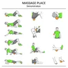 Ksone Lacrosse Massage Ball Set-Muscle Massage Roller Rep Balls-Hard e Mar Massage Ball con Mini Ball