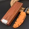 Oranje 15600or Raghorn Fixed Blade Knife D2 Blade Santopreen Handgrepen 15600 of Survival Pocket Knives Outdoor 15600-01 15017 Camping Hunting EDC Tools