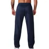 Herenbroeken rechte poot straat losse fit sport met elastische taille-zijde streepdetail voor gymtraining comfortabel