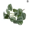 Fleurs décoratives plantes artificielles feuilles de fête paysagère verte décorations de décors de décors
