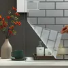 Fönsterklistermärken klassisk tegelmönster vardagsrum balkong ogenomskinlig solskyddsmedel dekorativt papper elektrostatisk limfri glas frostad film