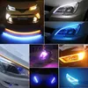 Haolide Car LED COB DRL DAYTIMEランニングライト17cmホワイトブルーレッドウォータープルーフユニバーサルカーLEDストリップライト外部ライト12V