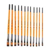 12Pcs Artist Paint Brush Pen Set for Watercolor Acrylic Gouache Canvas Oil Tempera Rock Craft Professioal Painting Brush pens for Beginners