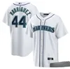 Le baseball collégial personnalisé porte le jeu de Seattleall-Star Ken Griffey Jr. Jersey Mariners Julio Rodriguez Mitch Haniger Kyle Seager Adam Frazier Men de femmes