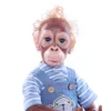 원숭이 인형 Reborn Toy Bebe Doll Reborn Baby 소프트 핸드 메이드 신생아 인형 완성 된 음료 예술 고품질의 어린이 선물
