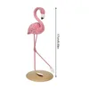 Decoratieve beeldjes roze flamingo -standbeeld ornamenten hars figurine home decoratie accessoires voor woonkamer slaapkamerstudie