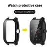 Fall + glas för Huami Amazfit GTS 4 Smart Watch Bumper Frame Protector -tillbehör för Amazfit GTS4 täcker transparent skal