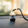 Storage Bottles 8ML Triangle Matte Black Perfume Empty Car Hanging Bottle 100PCS/LOT