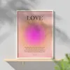 Bible verset affiche foi Hope Love Gradient Aura Spiritual Wall Art Print Christian Quotes Canvas Peinture esthétique décor de chambre