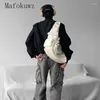 Men's Jackets American Retro Patchwork Contrasting Color Fashionable Loose Casual High Street Silhouette Jacket Men Tops Male Clothes