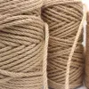 10 meter rep naturlig jute båge vintage hampa säckväv hantverk diy tyg present wrap sömnadsfest bröllop jul dekortion