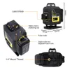 FIRECORE F504T-XG Green Laser Level 16 lines Nivel Laser 4D Cross Line L-bracket/Tripod Remote Control Leveling Laser Level