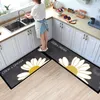 Carpets Kitchen Mat Er Anti-slip Modern Area Rugs Living Room Balcony Bathroom Printed Carpet Daisy Doormat Hallway Bath