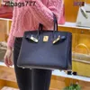 Leather Bk Designer Handbags Women Bags Cow 2024 Summer Premium Light Luxury Portable Large Capacity Tot Womens Have Logo