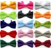 boys bow ties Fashion girls neck ties baby boy bow tie Pure Color Butterfly Children England Tie Kids Party Accessories 13 style A5418289