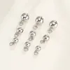 2pcs 925 Sterling Silver Round Ringing Jingle Bell Charms 5/6/8mm Bracelet Pendant Bells DIY Jewelry Accessories