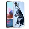 Doberman Dog Phone Case for Redmi Note 10 11 12 7 88T 9 K40ゲーム9A 9c Pro Plus透明なシリコンシェルcoque Capas