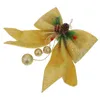 Dekoratif Çiçekler Kafes Noel Yay Dekorasyonları Ev Glitter Bows Köpük Noel Diy Süs Aksesuar