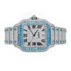 Luxury Looking Fullt Watch Iced For Men Woman Woman Top CraftSmanship Unikt och dyra Mosang Diamond Watchs For Hip Hop Industrial Luxurious 54017