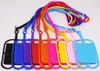 10 couleurs Lonyards en silicone Collier Collier Collier Stronce de cartes de cartes pour téléphone portable mobile Universal9193331