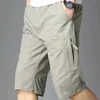 Summer Trend Cargo Shorts męska moda vintage Długość kolan gym krótki homme luźne boksowe spodnie kieszonkowe spodnie dresowe mężczyzna 240411