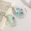 Mini Photo Alming Keyring Photo Holder Transparent Album Photocard Decorations Lover Time Memory Gift Picture Holder