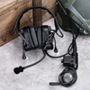 Tactische militaire Comtact IV-headset in-ear anti-ruis ophalen van geluidshoofdtelefoon Outdoor game oortelefoon katheter oordoppen
