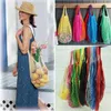 Förvaringsväskor mode 0 avgift EUSAble Fruit Shopping String livsmedelsbutiker Bomull Tote Mesh Woven Net Bag