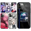Anime Nazuna Call Night Phone Case per iPhone 14 13 12 11 XS X 8 7 6 Plus Mini Pro Max SE 2022 PC Glass Telefono Cover Funda