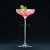 Martini Cocktail Glasses Japanese Style Clear Mixed Drink Cup Super Tall Wide Mouth Martini Glass Goblet Champagne Coupes 230 ml