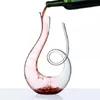Verres en spirale Crystal 1500 ml de vin Brandy Decanter Gift Harp Swan Decanter séparateur Puche de verre Aerator Sett