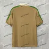 Xinxinbuy Men Designer Tee T Shirt 2024 Włochy 1921 List do haftu bawełniany krótki rękaw Bawełniany