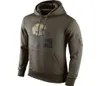 Bluza Browns Olive Salute to Service Ko Performance American Football Hoodie9786472