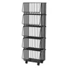 Multi-layer Storage Rack Floor Mobile Rack Vegetable Fruit Basket Bathroom Living Room Sundries Kitchen Organizer Rolling Carts