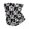 Scarves Cute Music Notes Bandana Neck Gaiter Printed Black And White Balaclavas Face Mask Scarf Multifunctional Headwear Hiking For Men