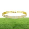 18K Whiteyellow Gold plaqué Sparkling Cubic Zircon CZ Cluster Tennis Bracelet Fashion Womens Bijoux For Party Wedding5584769