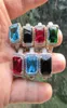 Cluster Rings 2021 Various Colors High Quality Micro Pave Cz Big Simulated Dimond Mens Gold Rhodium3719166