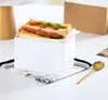 Sandwich Kraft Paper Dikke Toast Pack Breakfast Packaging Box Hamburger Vet Vet Paper Trade Geschenkomschakeling