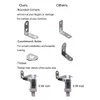 18 stcs l Bracket hoekcombinaties rechthoekbeugels Bevestig 40*40 mm met 72 stks 4*16 mm schroeven hardware voor thuismeubilair