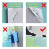 Mini Stapler New Office Accessoires School Supplies Push Clamp Typ transparent entfernbarer wiederverwendbarer Metallclip