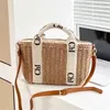 Mango superior Raffias Bolso de lona de lujo Hommborla de hombres Phutch Swein Shoulse Ckeret Basket Banks Bolsas de diseño de playa de moda durante la noche de fin de semana